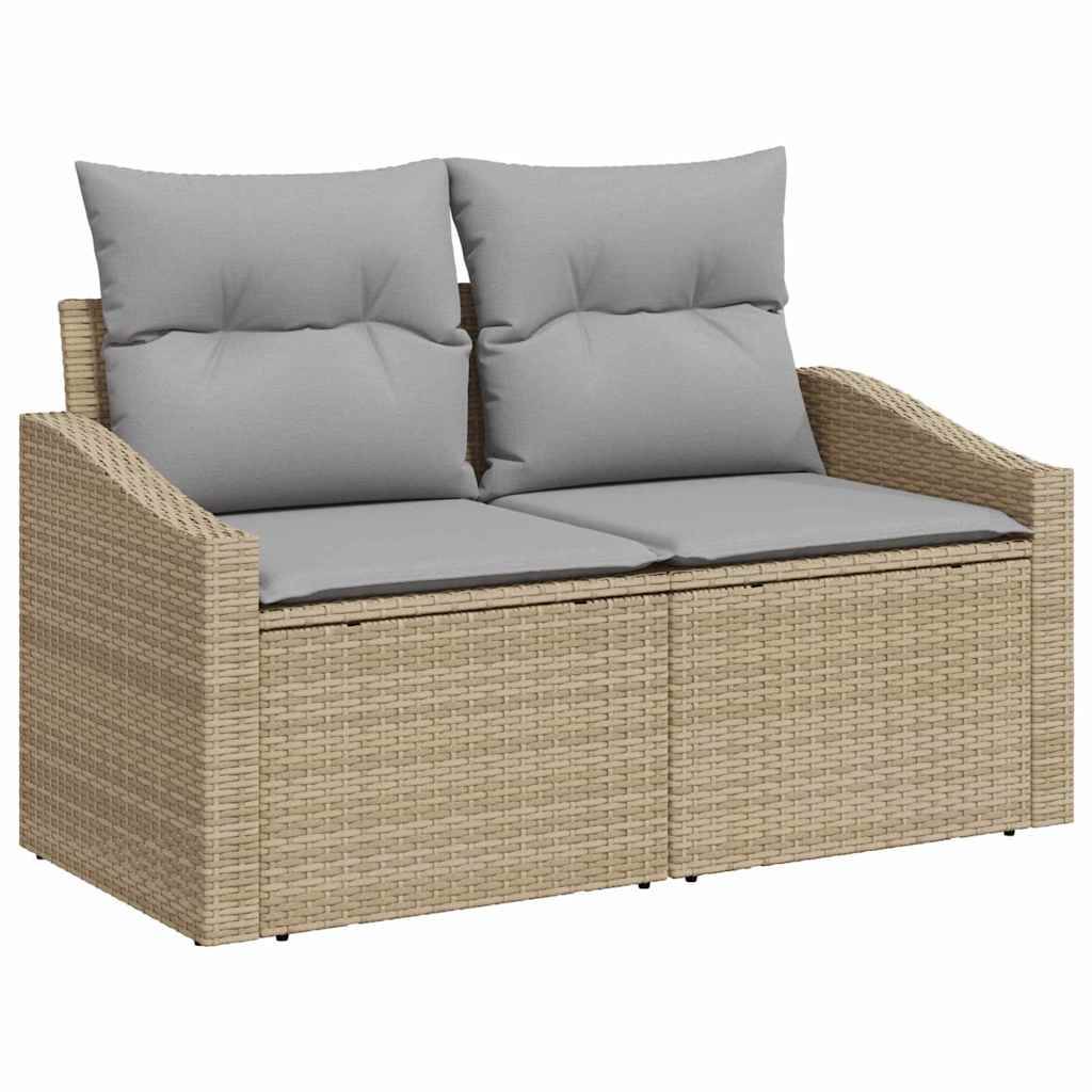 Salon Bas de Terrasse 5 Pièces Beige et Gris Clair Doux pour Moments de Relaxation en Duo – ComfortXL Outdoor Living - Image 4