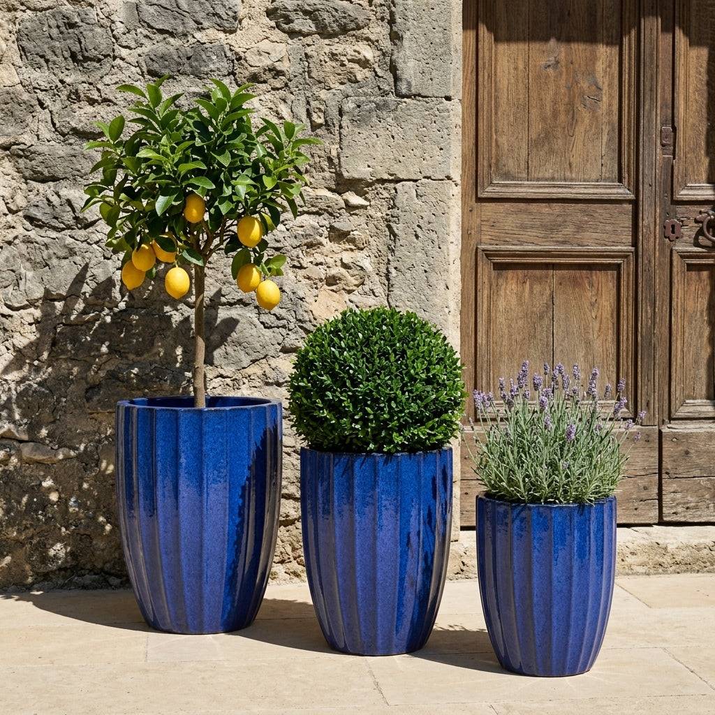 Pot HUGO 44x59cm bleu cobalt - Image 4
