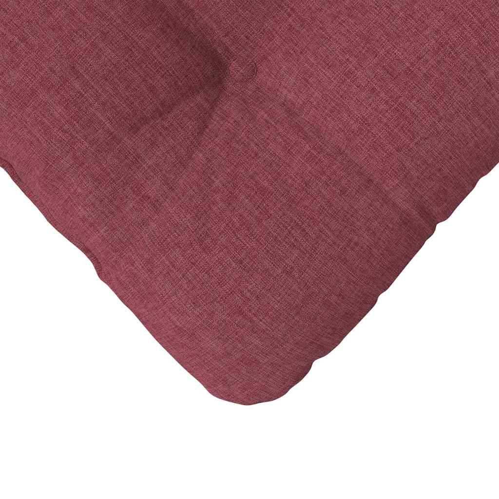 Lot de 4 Coussins de Chaise Tissu Housse Amovible pour Salle à Manger Bordeaux 45x45 cm – ComfortXL Outdoor Living - Image 9