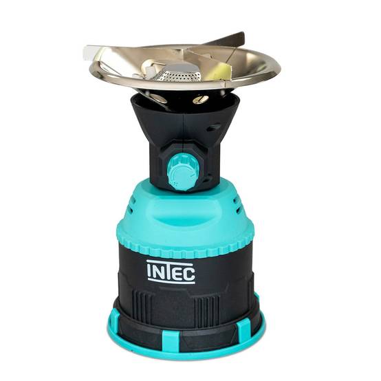 Rechaud gaz piezo 1200W Piezo Coque ABS Rechaud camping pour cartouche gaz 190g INTEC - Image 1