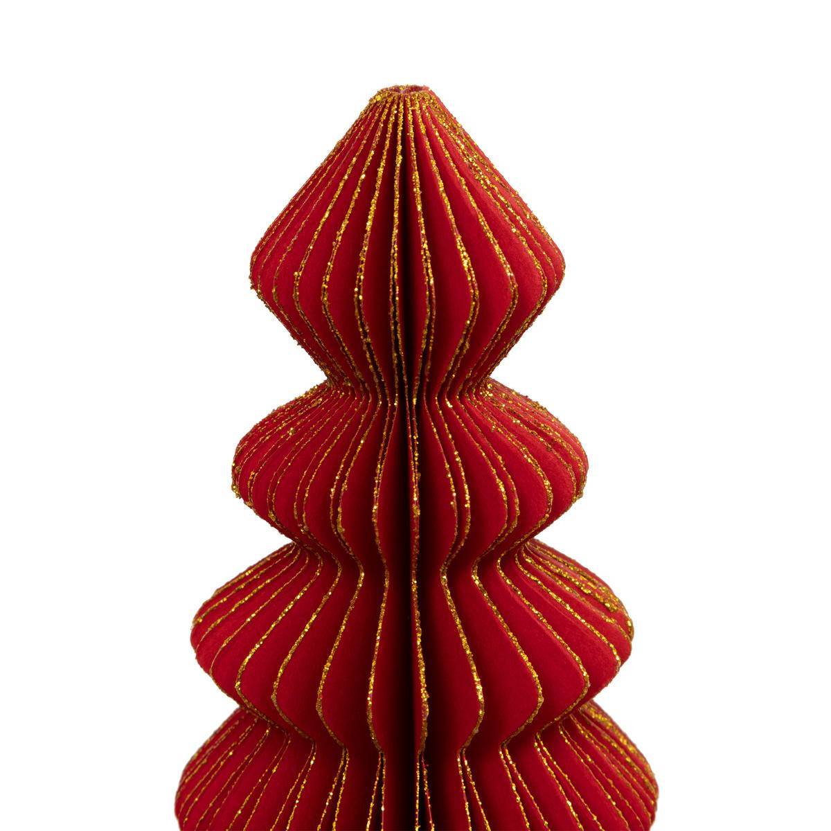 Atmosphera - Sapin papier H.30cm rouge - Atmosphera Créateur d'intérieur - Image 3