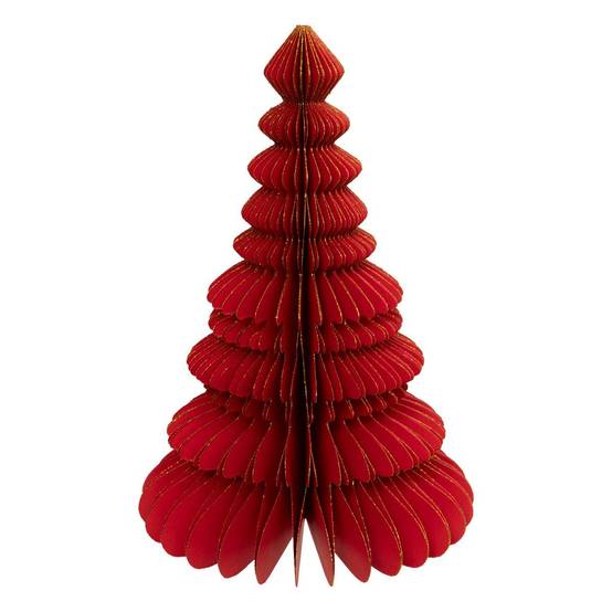 Atmosphera - Sapin papier H.30cm rouge - Atmosphera Créateur d'intérieur - Image 1