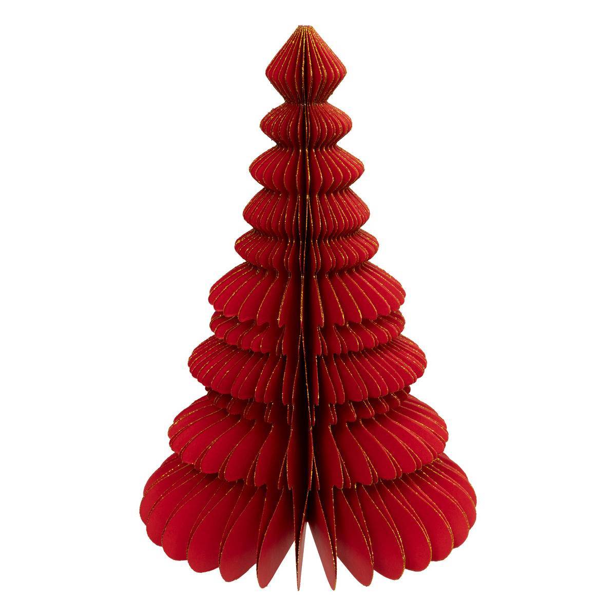 Atmosphera - Sapin papier H.30cm rouge - Atmosphera Créateur d'intérieur - Image 1