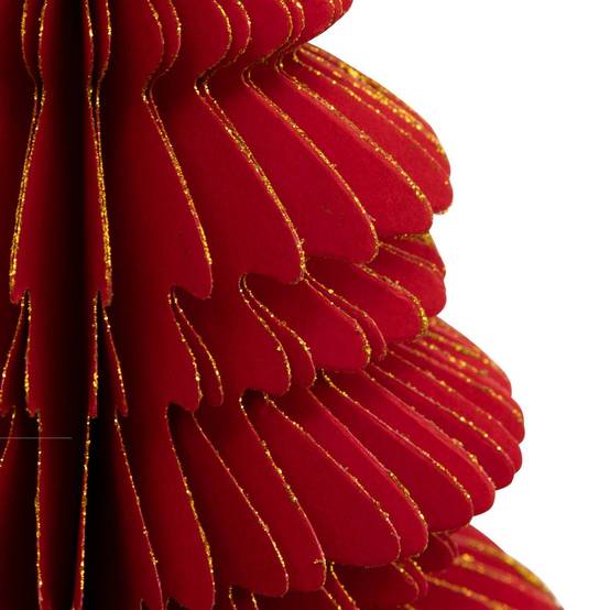 Atmosphera - Sapin papier H.30cm rouge - Atmosphera Créateur d'intérieur - Image 4