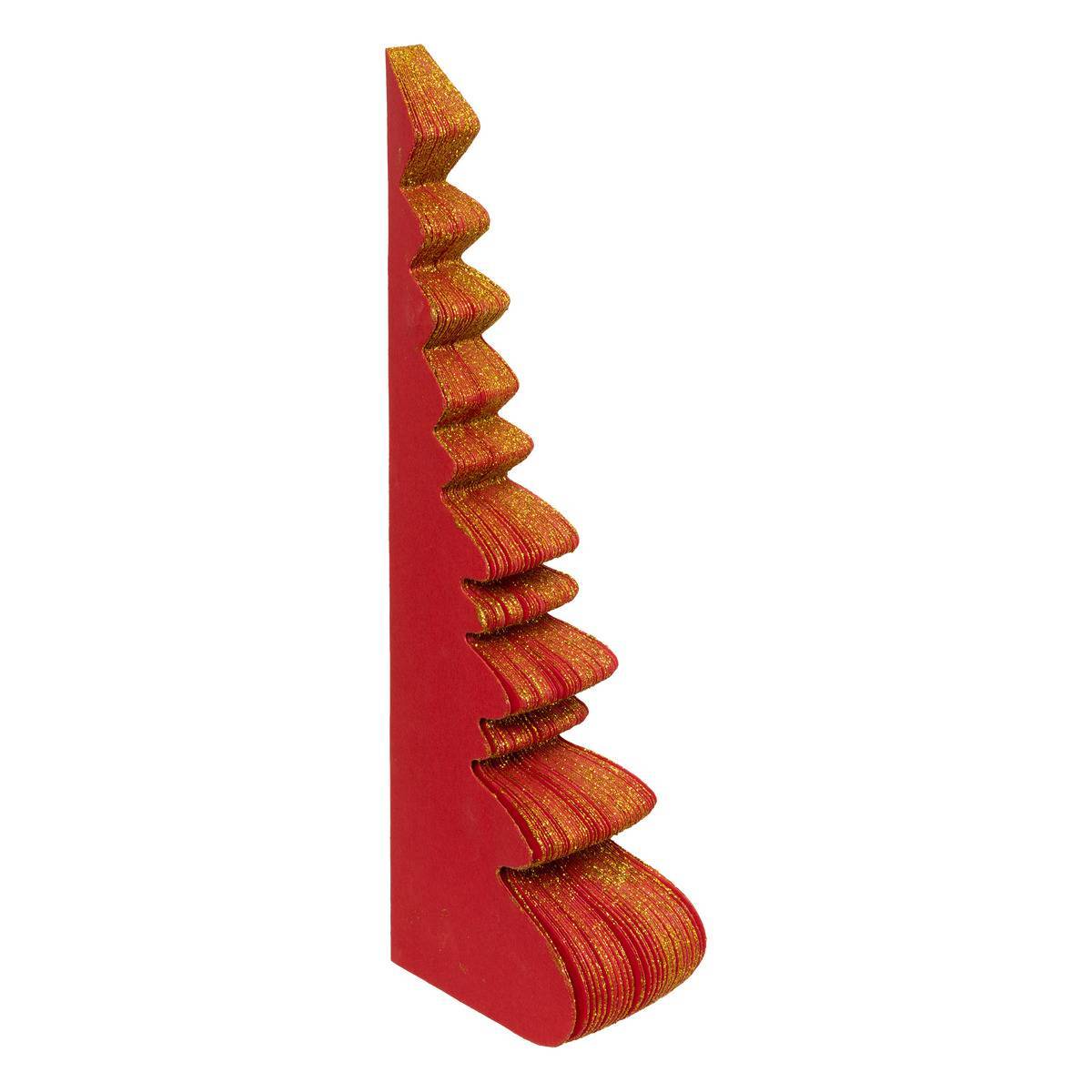 Atmosphera - Sapin papier H.30cm rouge - Atmosphera Créateur d'intérieur - Image 2