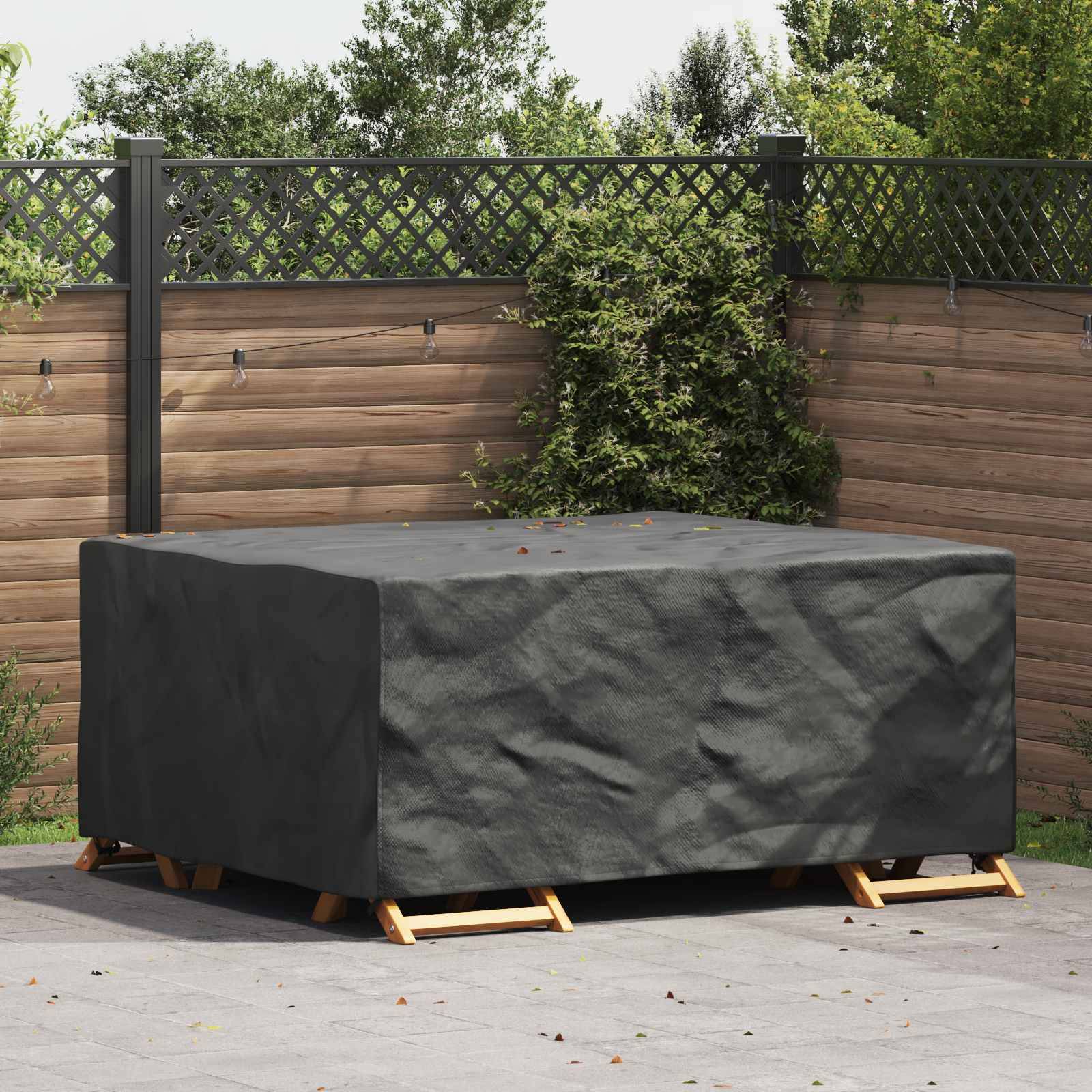 Housse pour meubles tissu 210D noir 200 x 160 x 70 cm - PANGIVO - Image 1