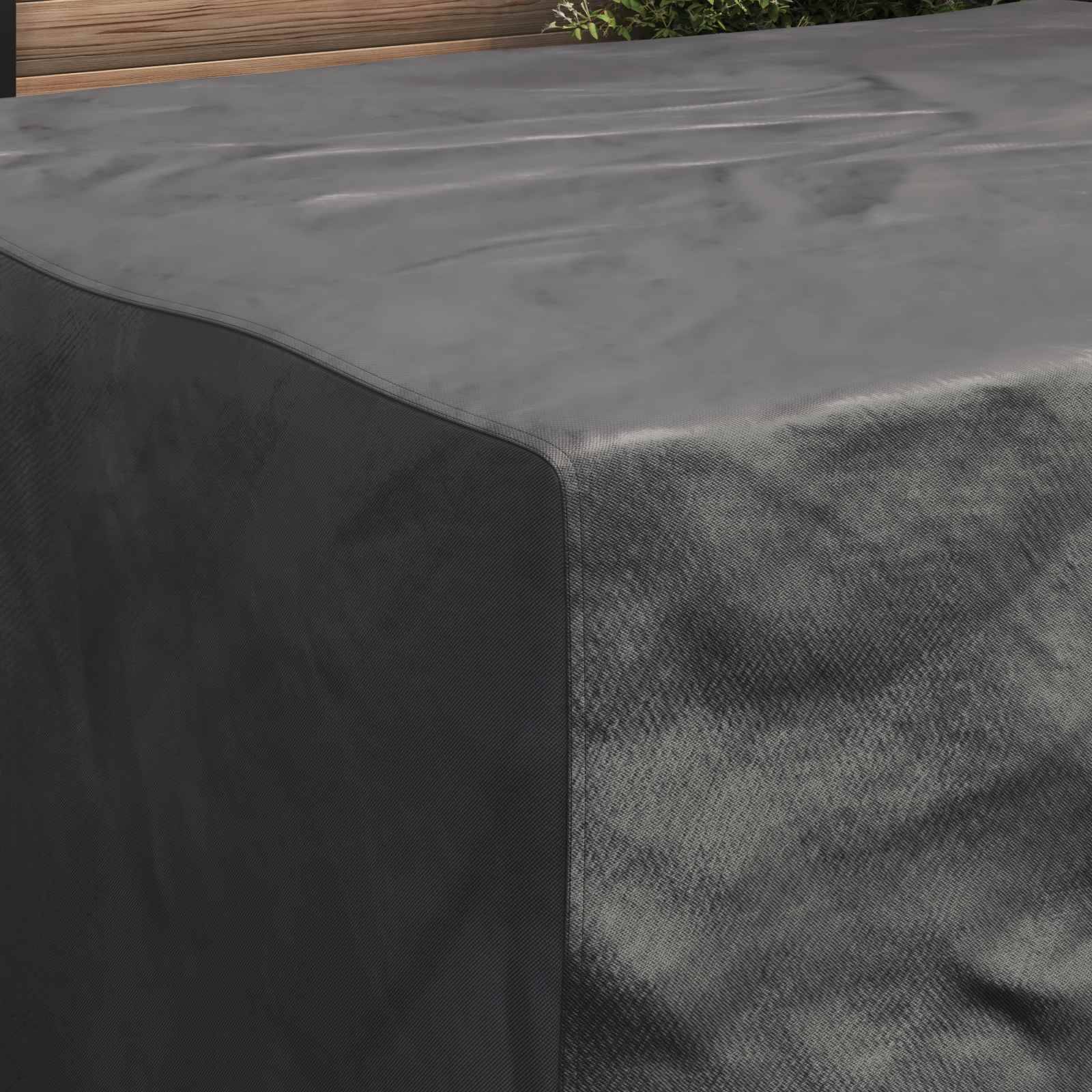 Housse pour meubles tissu 210D noir 200 x 160 x 70 cm - PANGIVO - Image 4