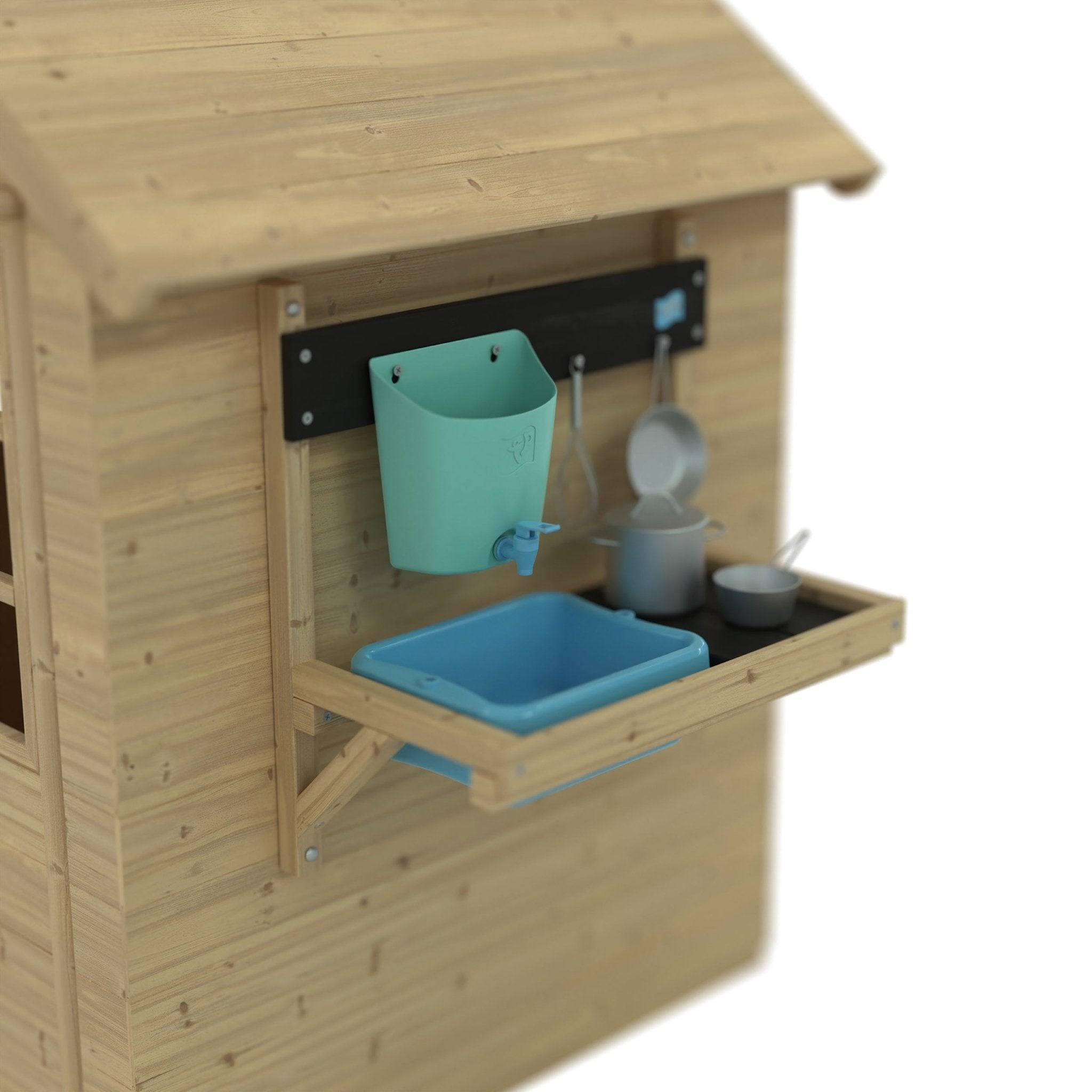 Maisonnette cabane enfant ROMARIN bois FSC® avec cuisine et volets - Image 4