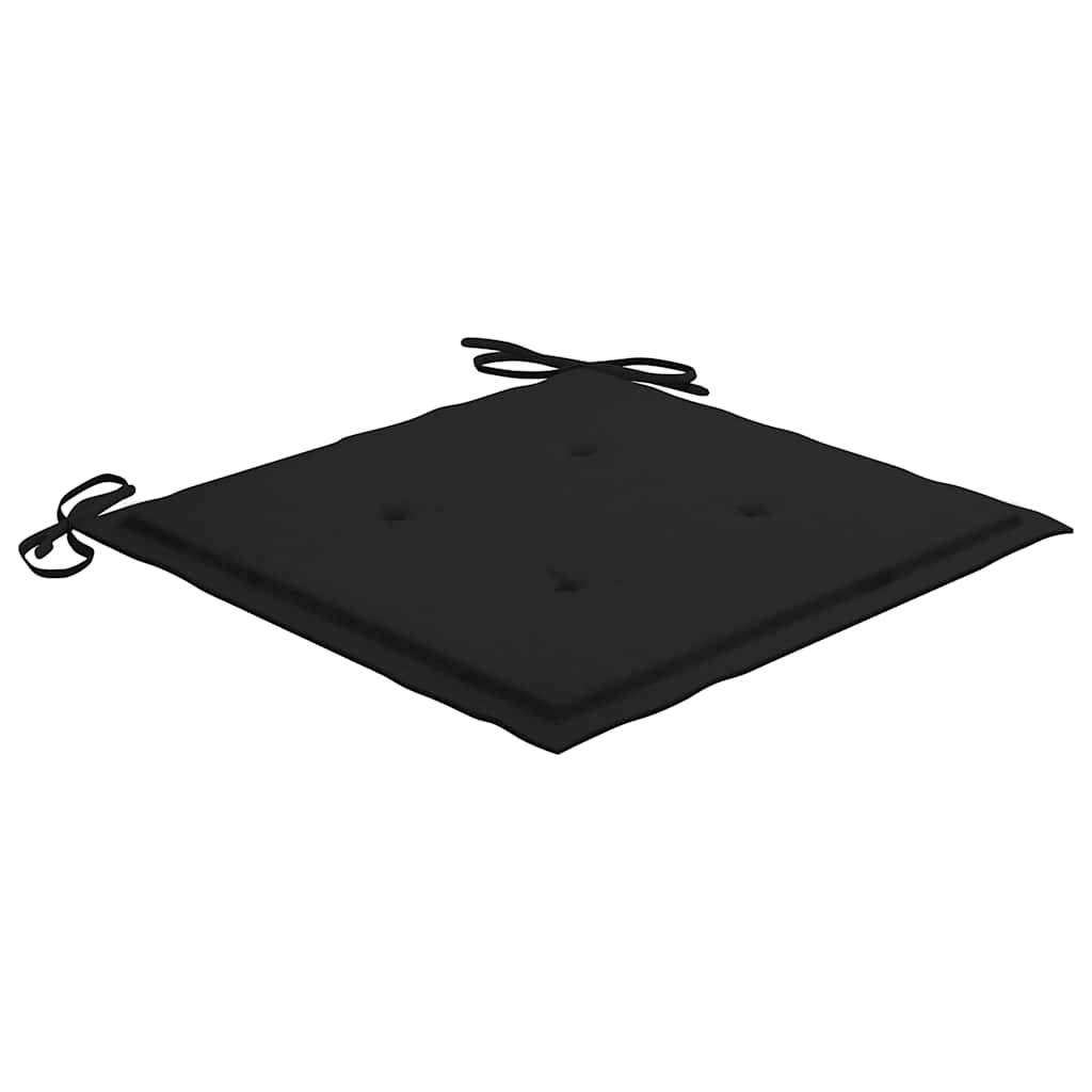 ComfortXL - Ensemble de 4 Chaises de Jardin Grises en Bois d'Acacia avec Coussins Noir – ComfortXL Outdoor Living - Image 9