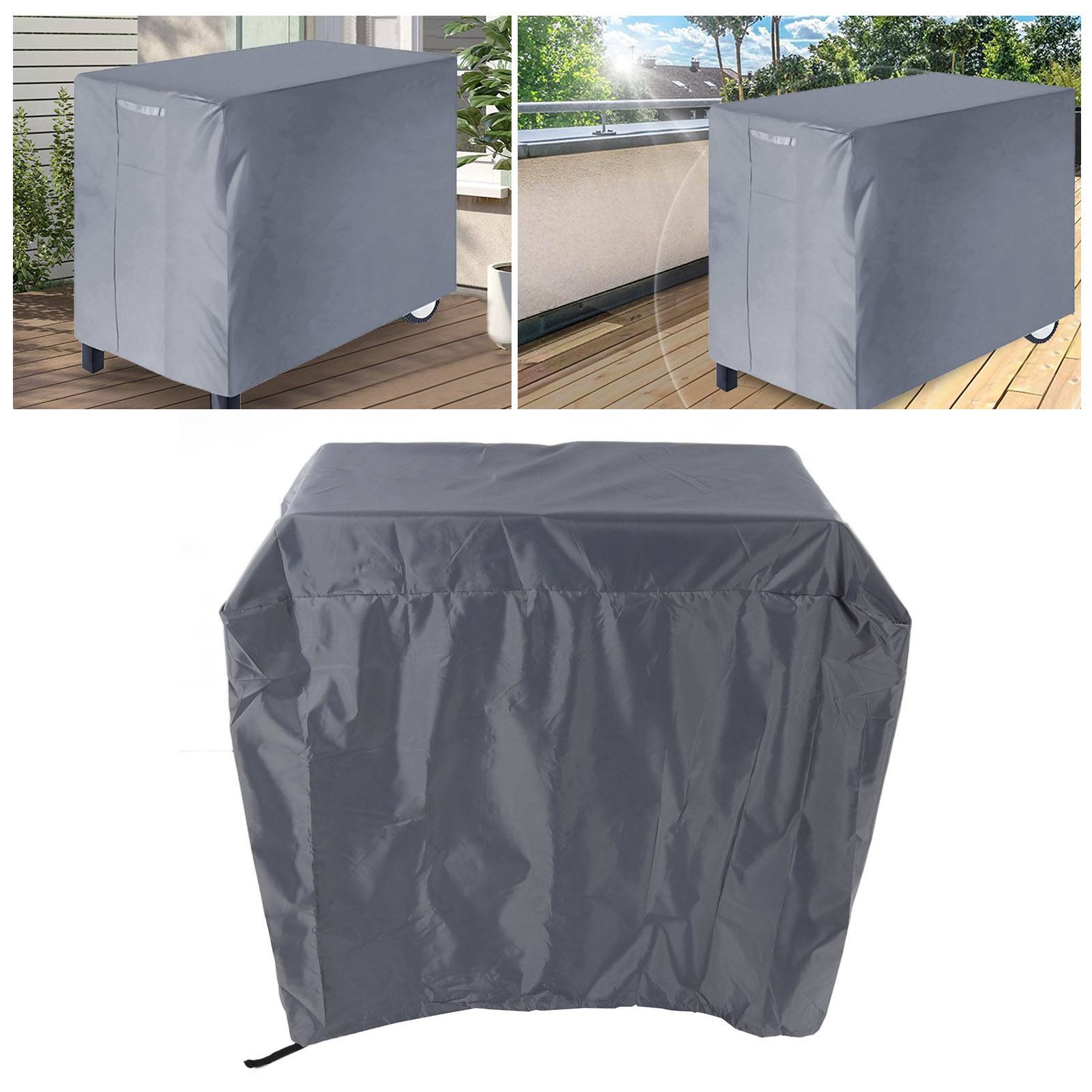 IntiMeg - Housse de protection solaire imperméable pour barbecue, en tissu Oxford 420D argenté, gris IntiMeg - Image 1