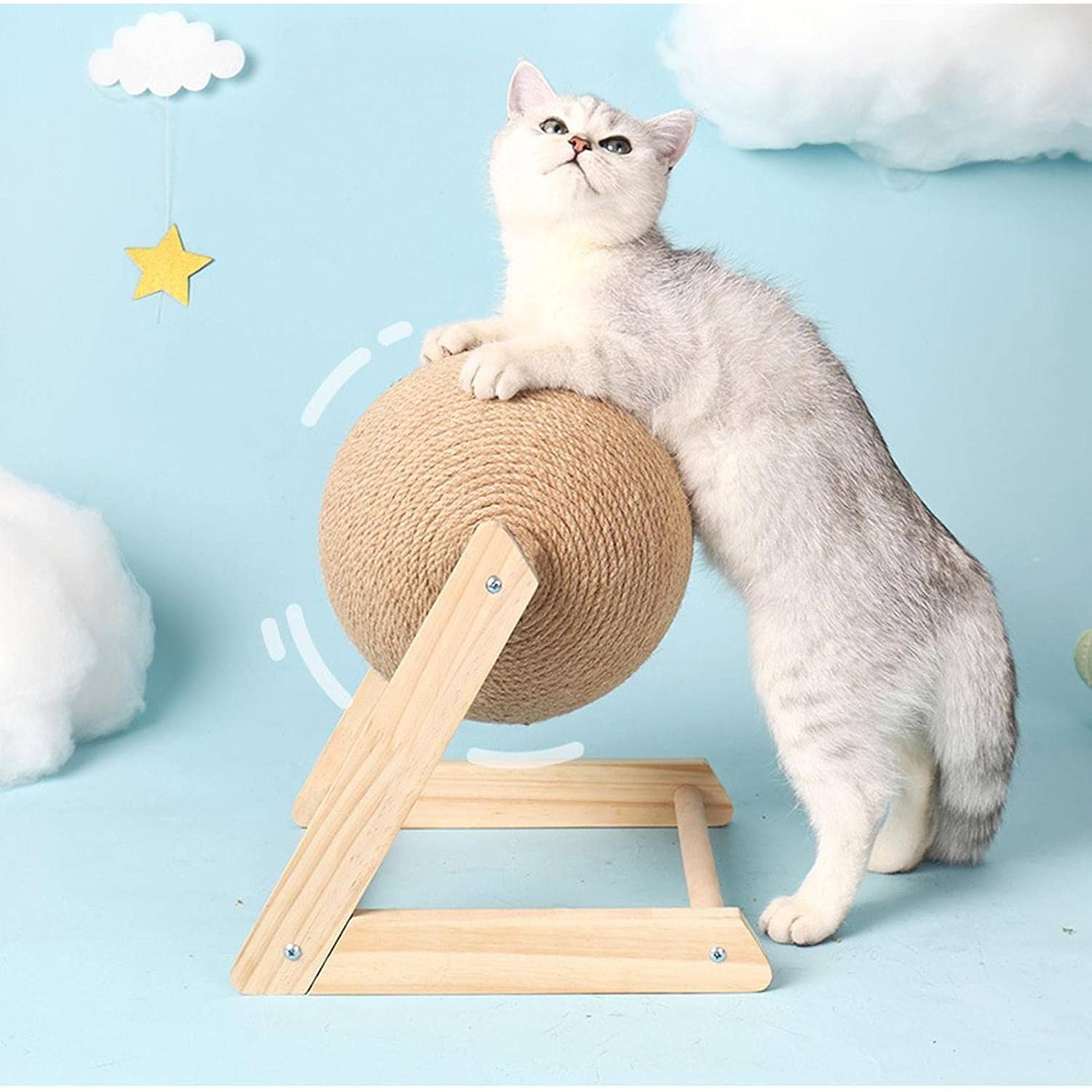 DtopbuyAge - Grattoir Bois et Sisal pour Chat - Protège Meubles DtopbuyAge - Image 4