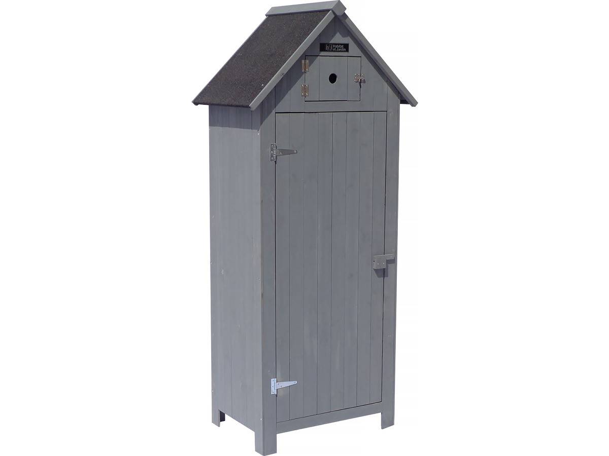 Armoire De Jardin "cabanon" - 77 X 54.5 X 179 Cm - Anthracite -habitat Et Jardin - Image 1