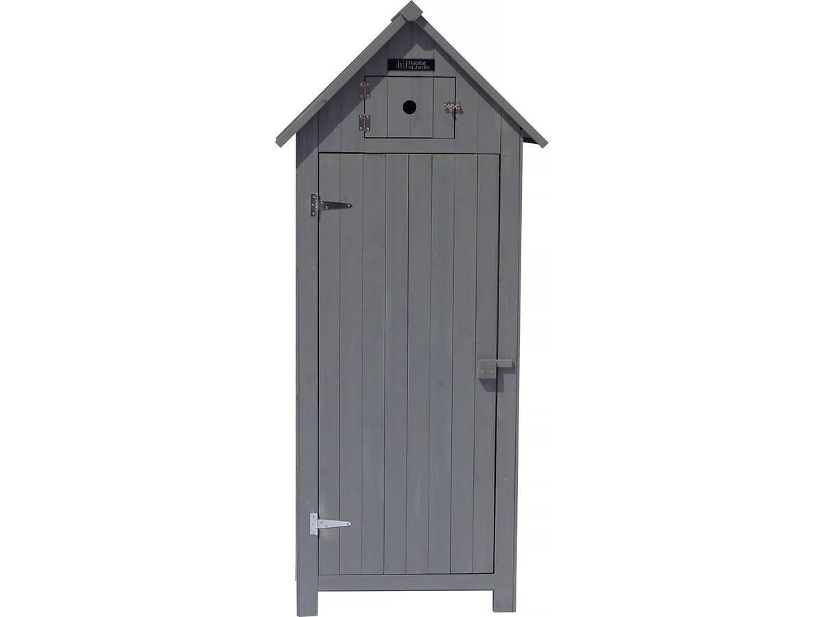 Armoire De Jardin "cabanon" - 77 X 54.5 X 179 Cm - Anthracite -habitat Et Jardin - Image 2