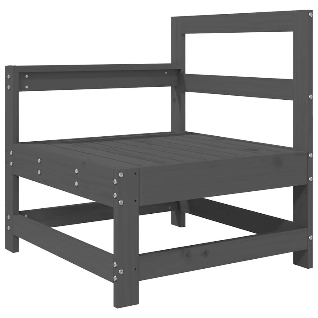 Vidaxl - Chaise de jardin avec coussins gris bois de pin massif vidaXL 825571 - Image 5