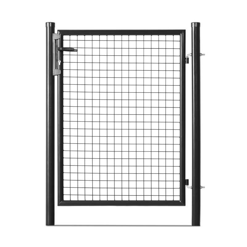 Portillon grillagé en acier galvanisé maille 50 x 50 passage L 1m x H1m20 Noir - Easy Clôture - Image 1