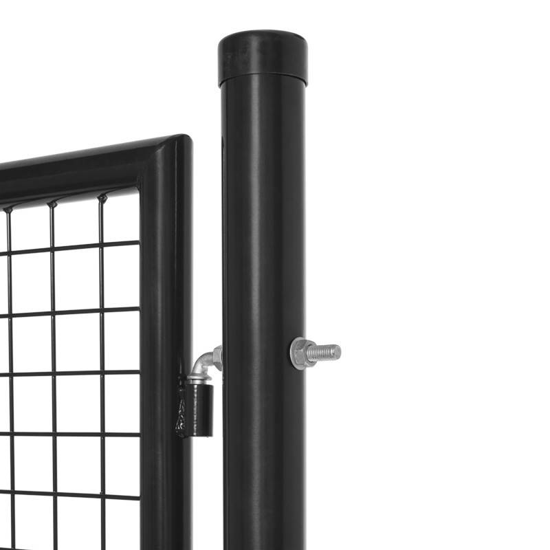 Portillon grillagé en acier galvanisé maille 50 x 50 passage L 1m x H1m20 Noir - Easy Clôture - Image 3