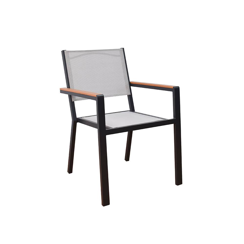 Home Deluxe - Chaise de jardin empilable HOME DELUXE SEDIA - lot de 3 - Image 1