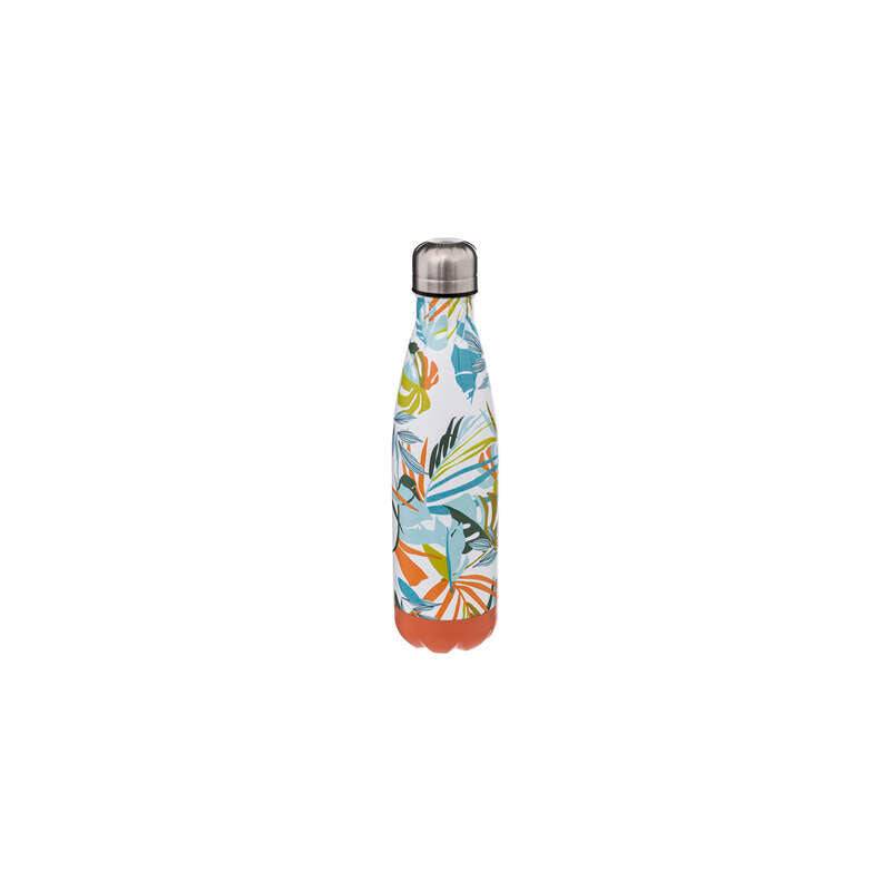 Bouteille isotherme en inox 0,5L à motifs tropical - Multicolore - Modèle aléatoire - Image 4