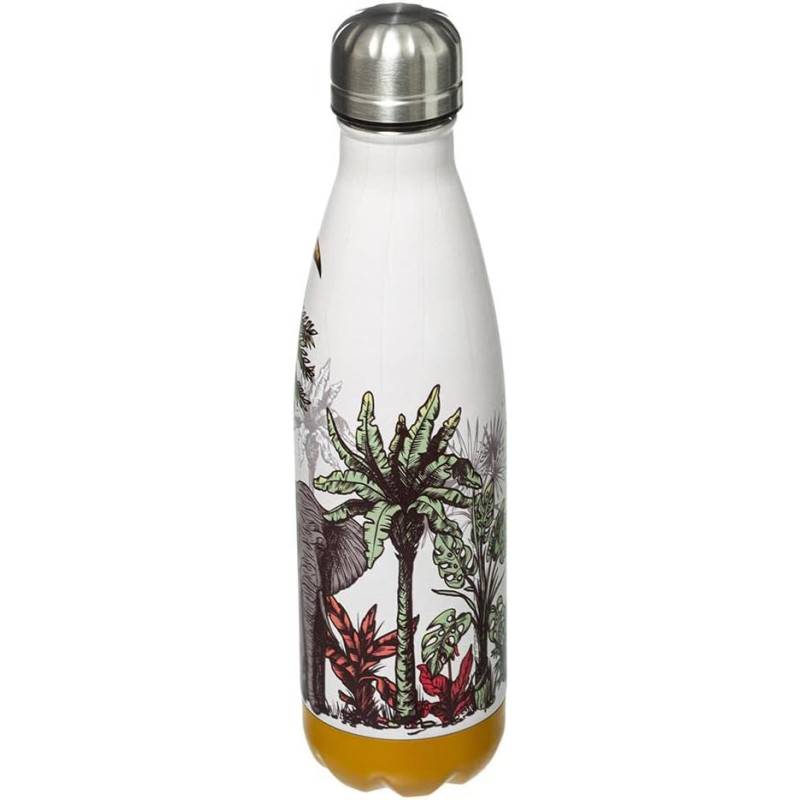 Bouteille isotherme en inox 0,5L à motifs tropical - Multicolore - Modèle aléatoire - Image 2
