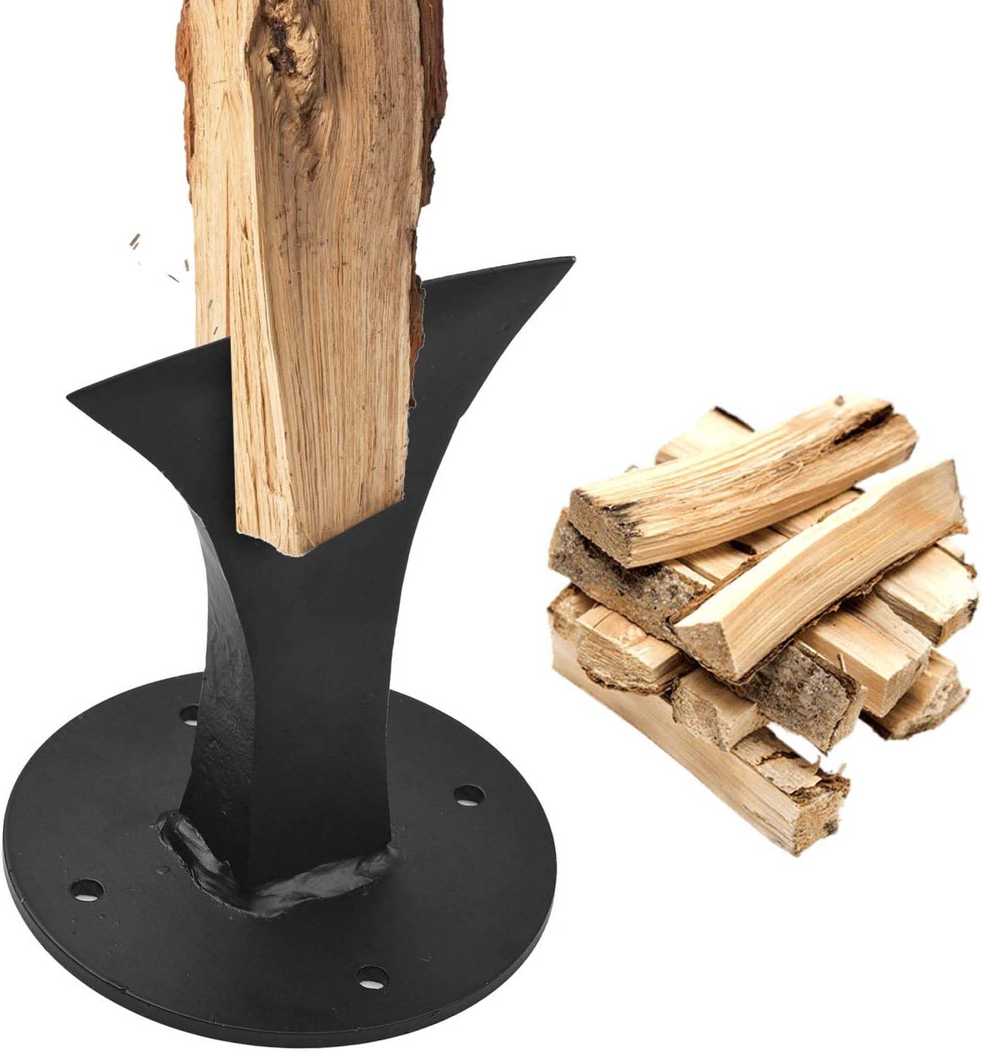 Fendeuse de bûches robuste en forme de coin, petite fendeuse manuelle pour petit poêle à bois-Lytech - Image 1