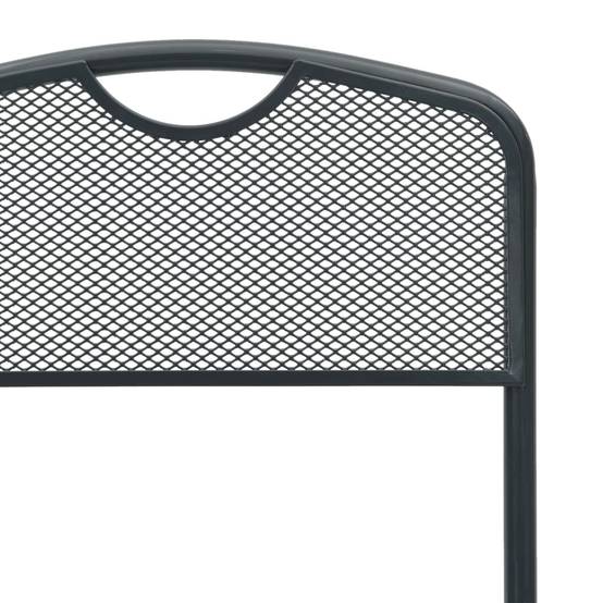 Chaises de jardin 2 pcs Fer Anthracite 52,5 x 46 x 82 cm - PANGIVO - Image 5