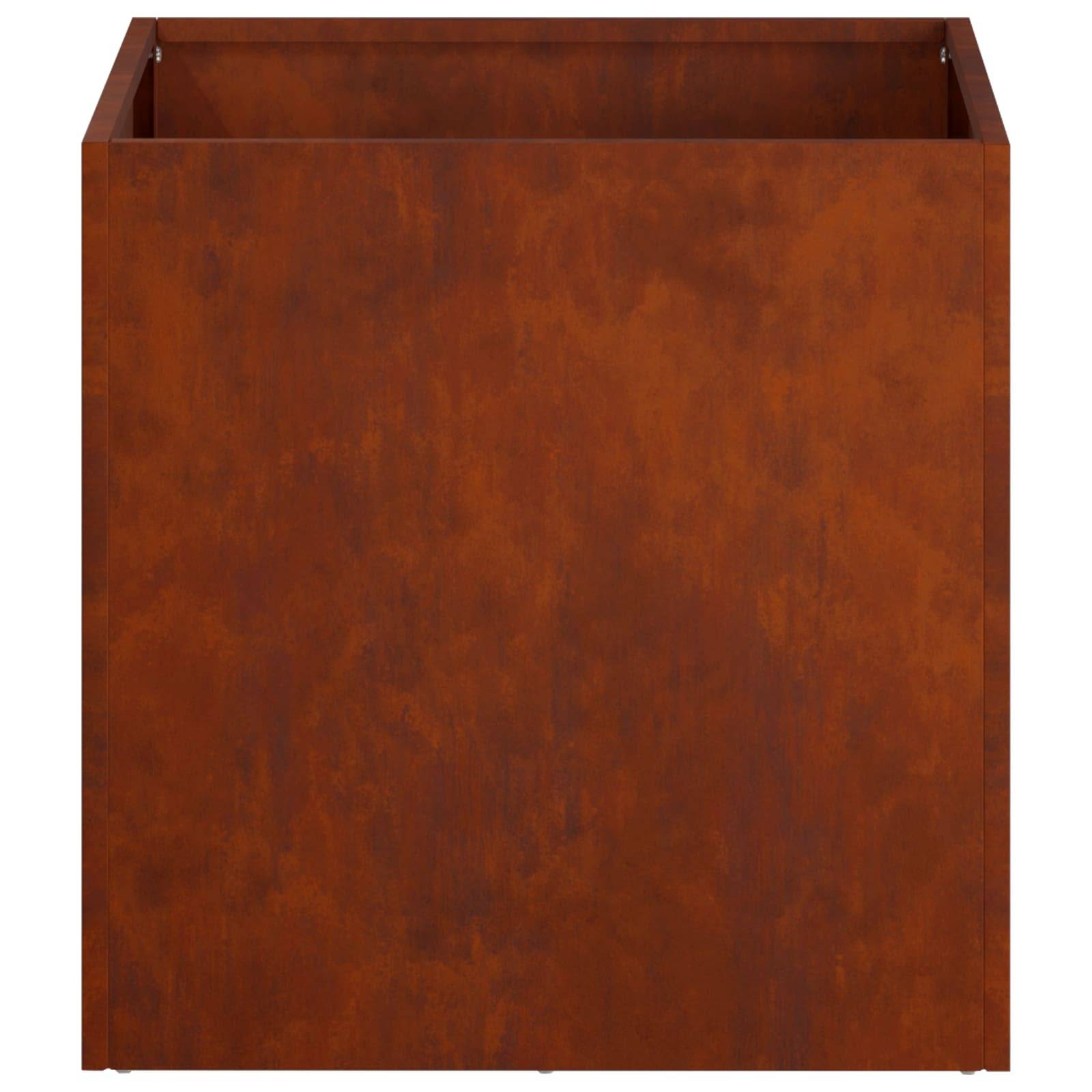 Vidaxl - Cache-pot de jardin Rouillé 20 x 20 x 20 cm Acier patiné vidaXL 8004936 - Image 5