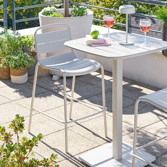 Hesperide - Chaise haute de jardin Alegoria empilable argile Hespéride - Image 1