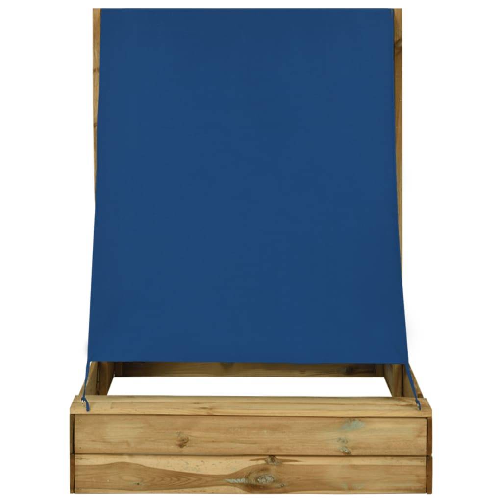 Autre - Bac à sable avec toit 160x100x133 cm Bois de pin imprégné - Image 2
