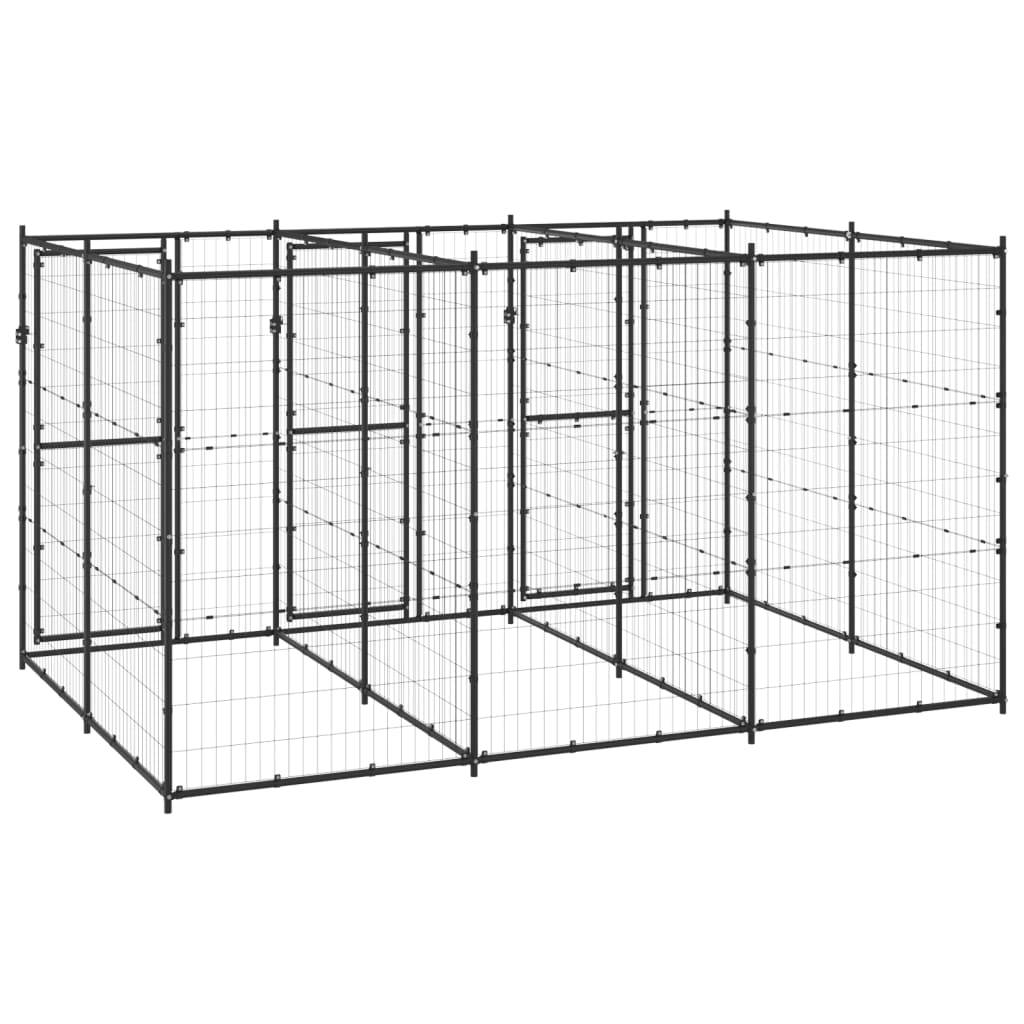 Vidaxl - Chenil extérieur Acier 7,26 m² vidaXL 3082261 - Image 5