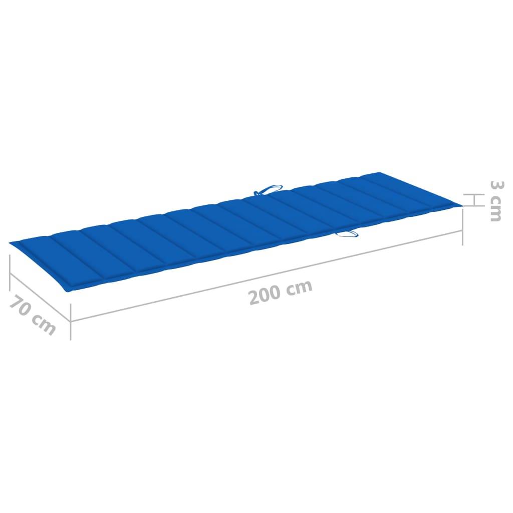 Ensemble Bain Soleil Bois Table et Coussin Bleu Royal – ComfortXL Outdoor Living - Image 7