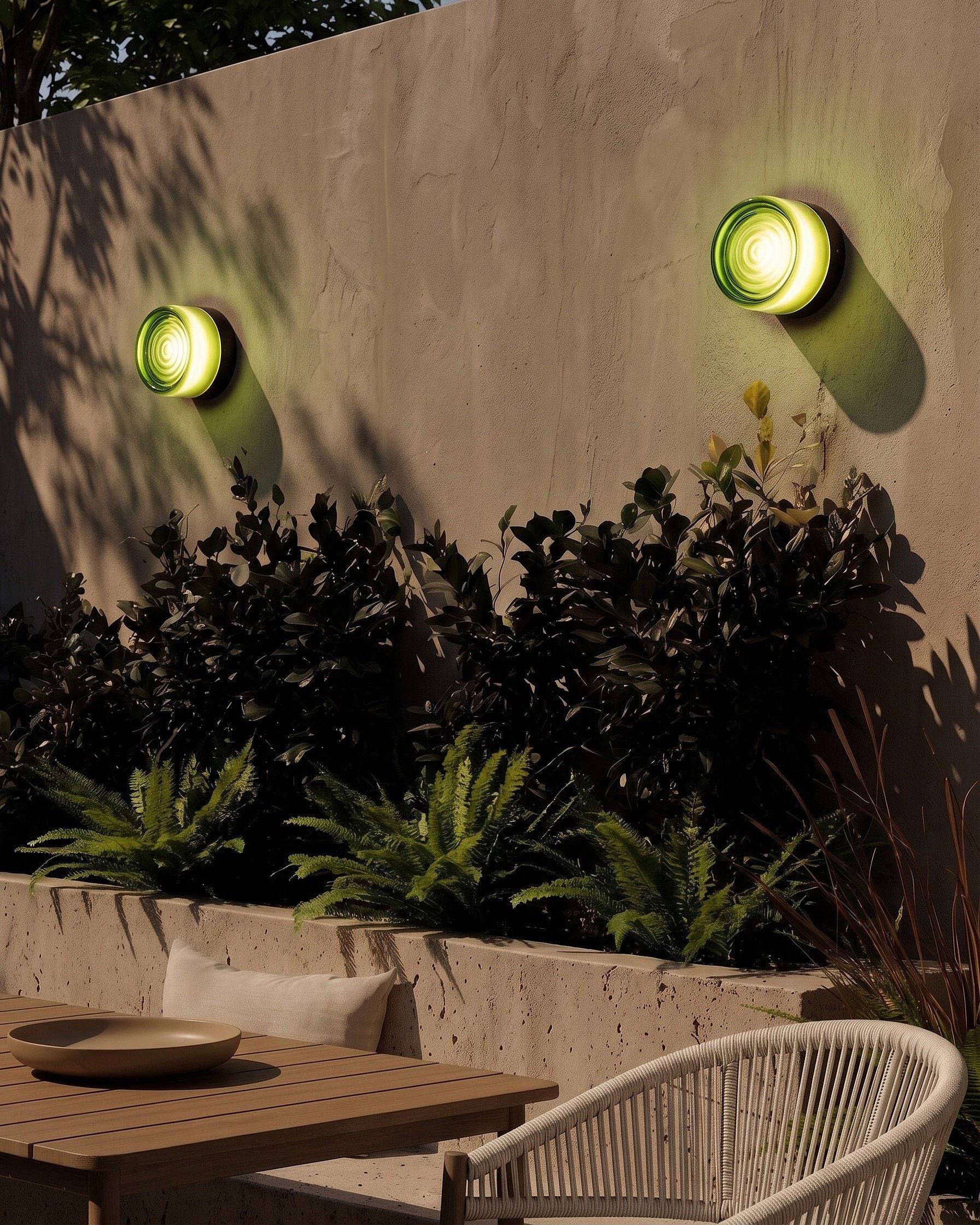 Beliani - Lampe murale pour l'extérieur Aluminium Vert VEIGA - Beliani