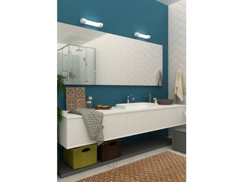 Réglette led pour salle de bain Bagno S19 l'interrupteur + prise, ARIC, L.35.1 cm 7.2 W blanc - Image 2