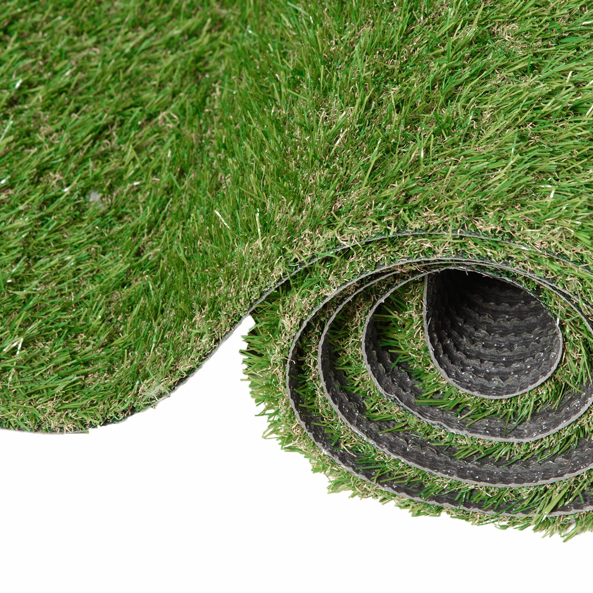 ComfortXL - Gazon synthétique en fibres souples 300 x 100 cm vert pour jardin terrasse drainage rapide - ComfortXL Outdoor Living - Image 10