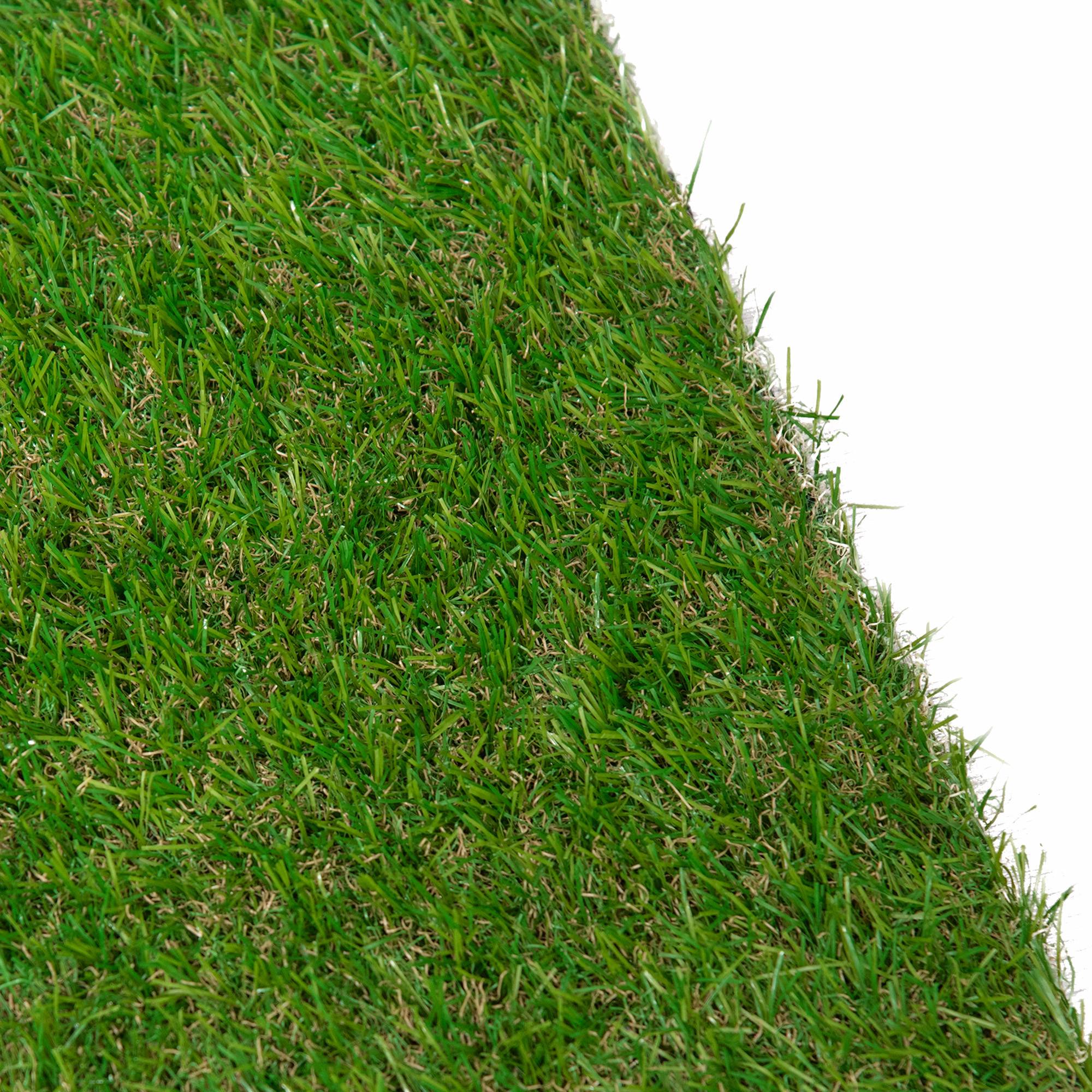 ComfortXL - Gazon synthétique en fibres souples 300 x 100 cm vert pour jardin terrasse drainage rapide - ComfortXL Outdoor Living - Image 9