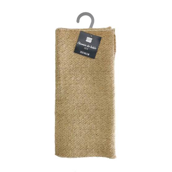 Chemin de Table en Jute "Modalie" 35x140cm Beige - Image 4