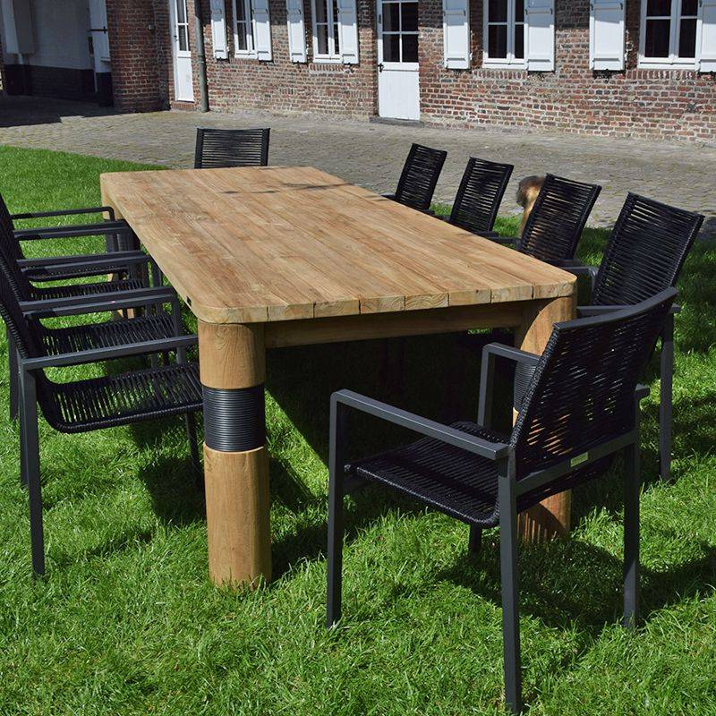 Table en teck recyclé 300 cm, Galactus - Gecko Jardin - Image 6
