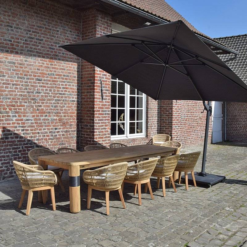 Table en teck recyclé 300 cm, Galactus - Gecko Jardin - Image 5