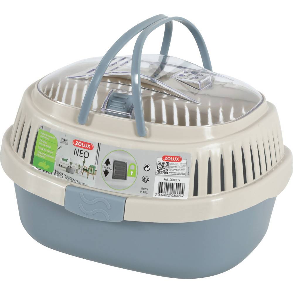 Zolux - Panier de transport NEO gris . 25 x 33 x hauteur 22 cm. pour rongeur. - Image 3