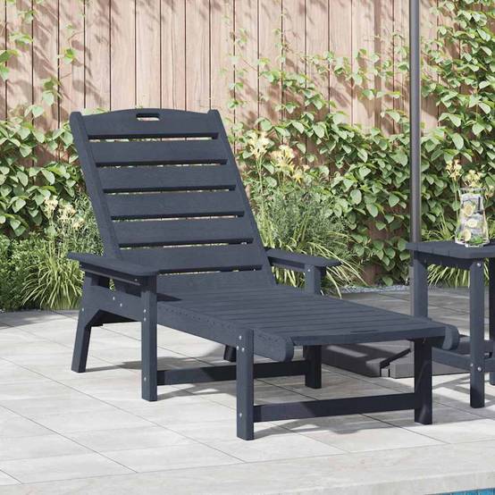 PANGIVO - Transat Bleu marine HDPE 195,5 x 53 x 98,5 cm - PANGIVO - Image 1