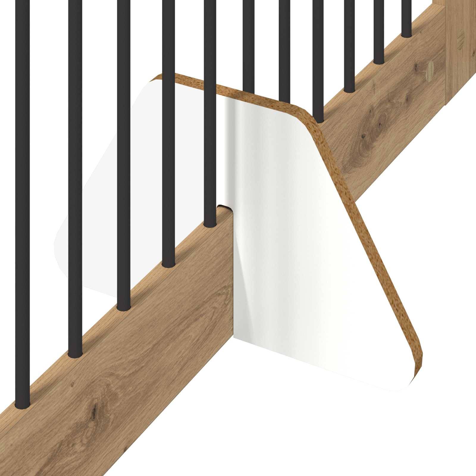 ComfortXL - Barrière chien bois ingénierie intérieur protection pliable chêne artisanal 200x100cm - ComfortXL Outdoor Living - Image 6