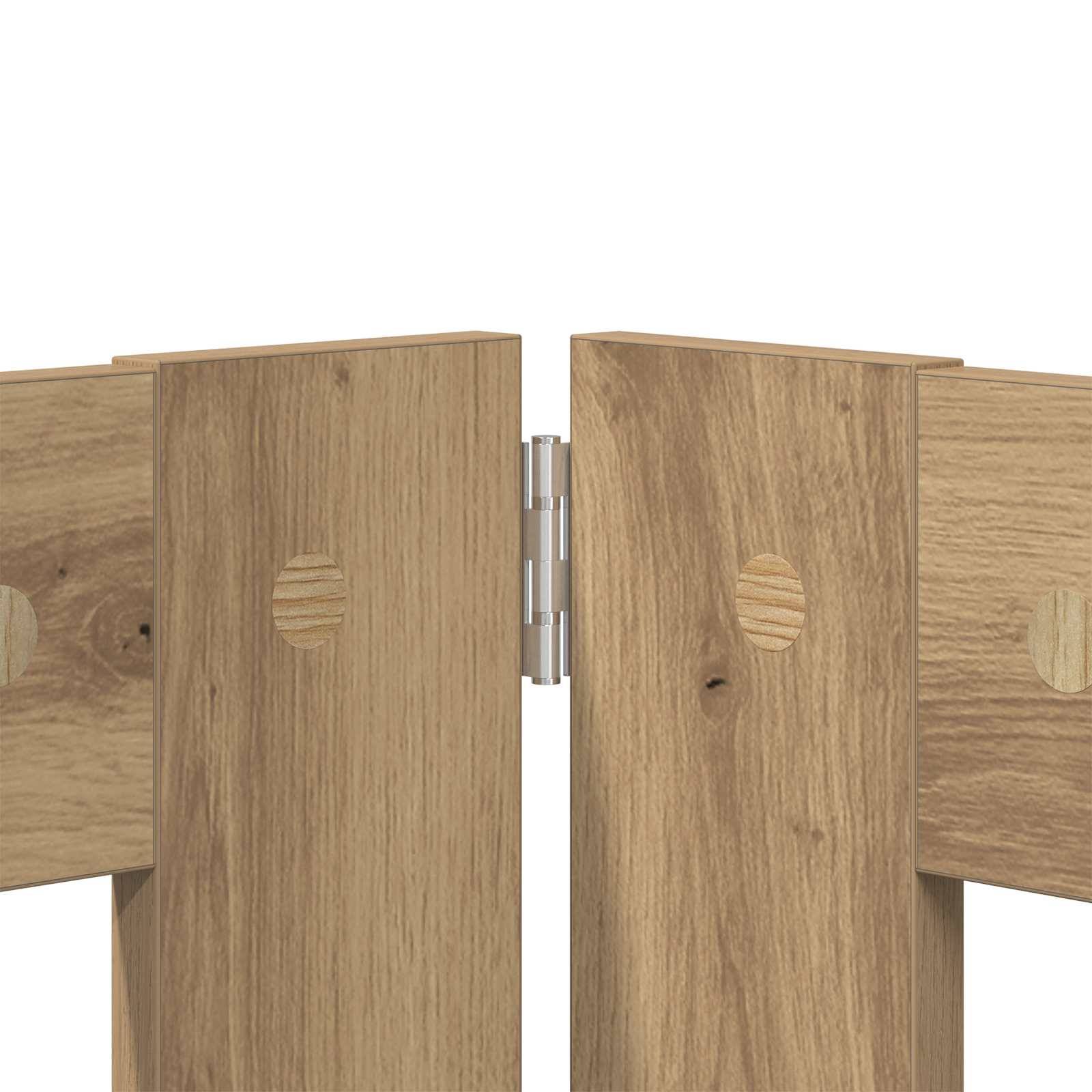 ComfortXL - Barrière chien bois ingénierie intérieur protection pliable chêne artisanal 200x100cm - ComfortXL Outdoor Living - Image 5