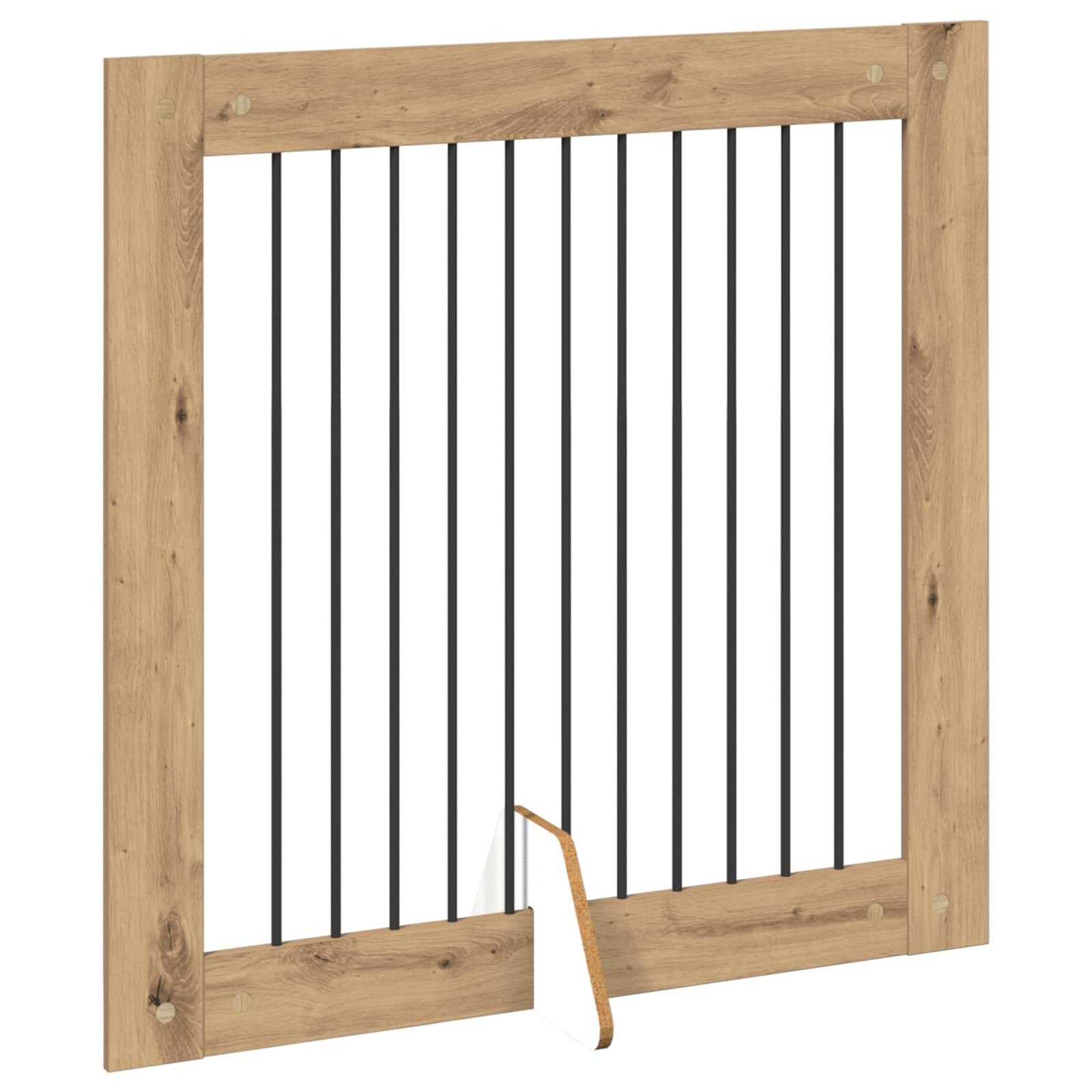ComfortXL - Barrière chien bois ingénierie intérieur protection pliable chêne artisanal 200x100cm - ComfortXL Outdoor Living - Image 4