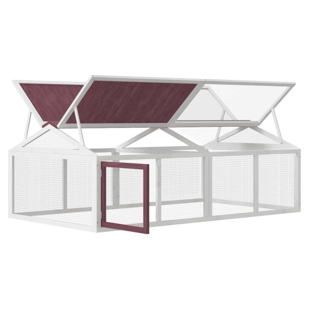 Vidaxl - Enclos animaux moka 200x112,5x74 cm bois massif de pin vidaXL 172301 - Image 5