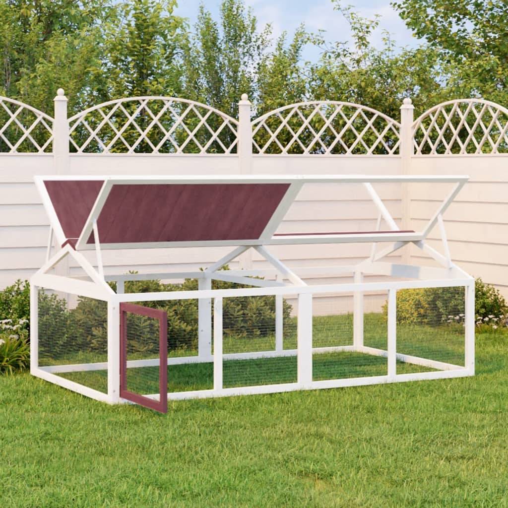 Vidaxl - Enclos animaux moka 200x112,5x74 cm bois massif de pin vidaXL 172301 - Image 1