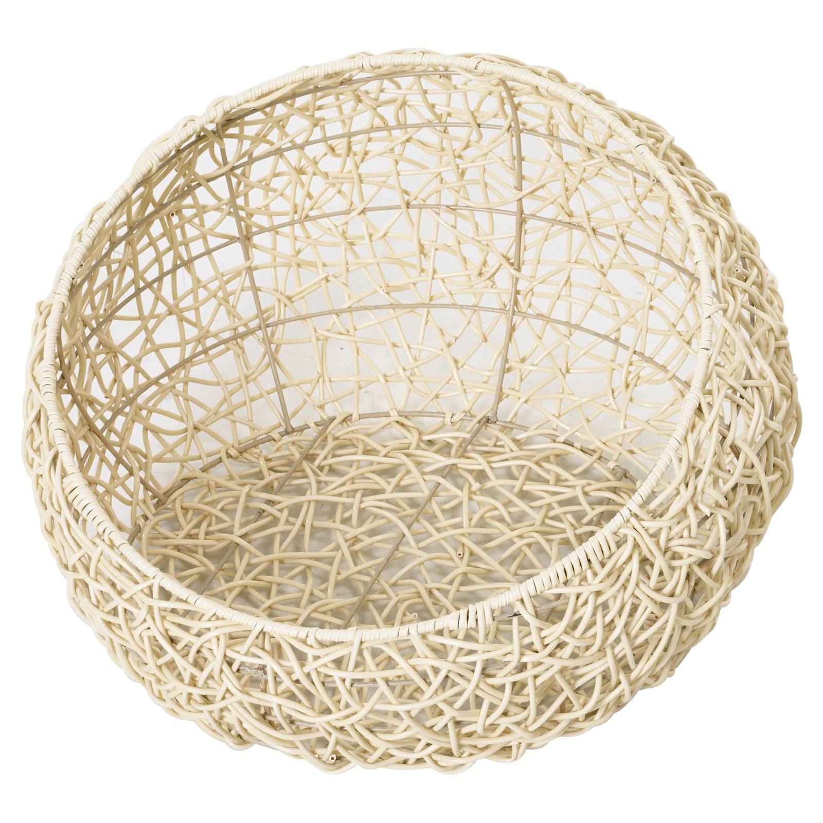 Sans Marque - Cachette Rotin lit chat maison avec coussin tente animal chats chiens Beige Ø56x35cm - Image 9