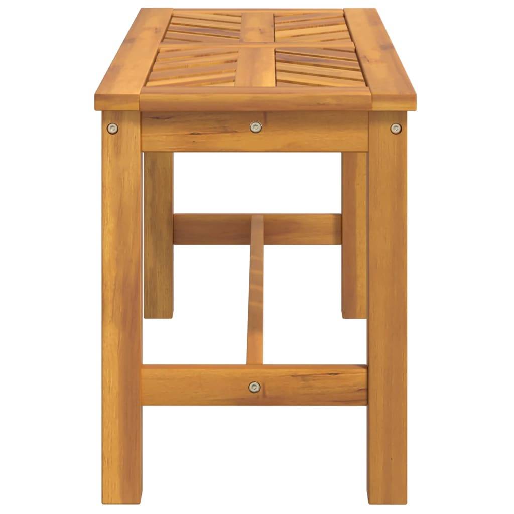PANGIVO - Banc de jardin bois d'acacia naturel 80 x 35 x 45 cm, Poids:7.4kg - PANGIVO - Image 4