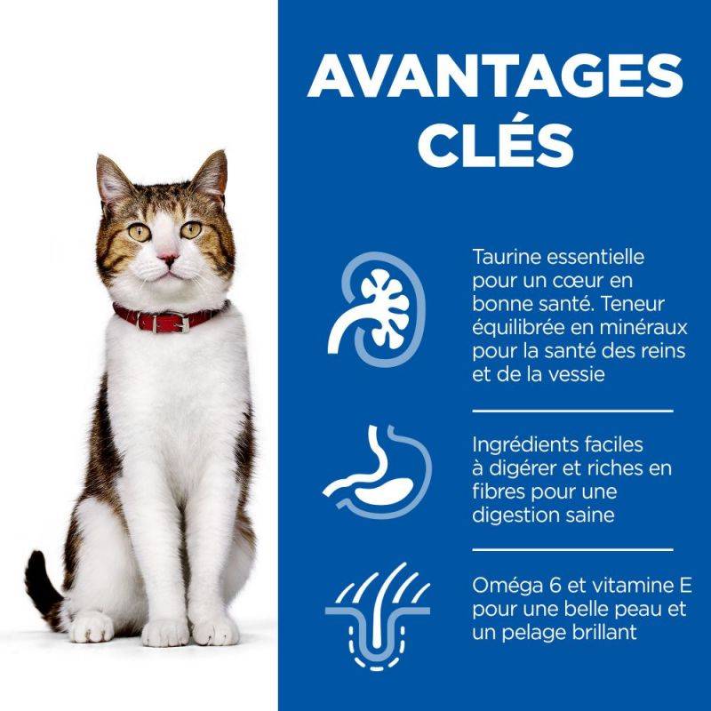 CROQUETTES CHAT SCIENCE PLAN ADULT MATURE 7+ POULET - HILL'S 10 kg - Image 3