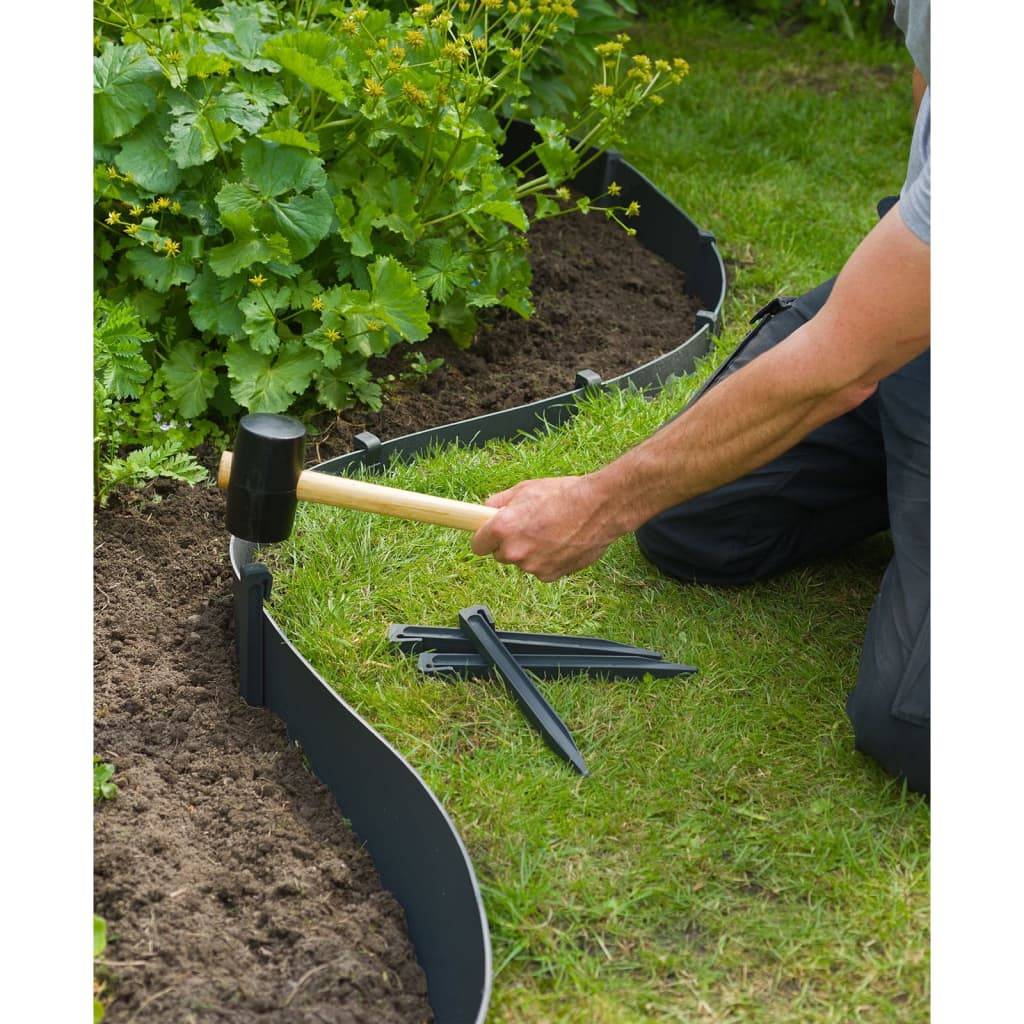 Bordure de jardin - Limite de jardin - Parterre 0,075x10 m 3 mm noir - Image 6