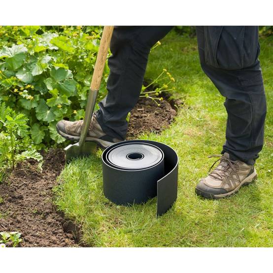 Bordure de jardin - Limite de jardin - Parterre 0,075x10 m 3 mm noir - Image 3