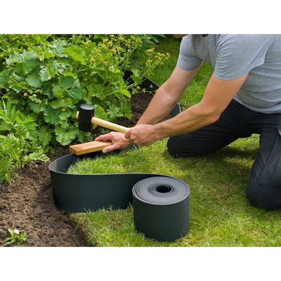 Bordure de jardin - Limite de jardin - Parterre 0,075x10 m 3 mm noir - Image 4